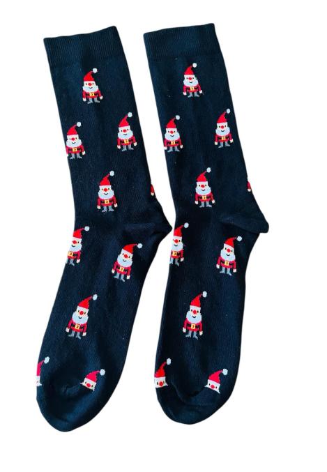 Sosete de Craciun Barbatesti ,Imprimeu Mos Craciun,Engros